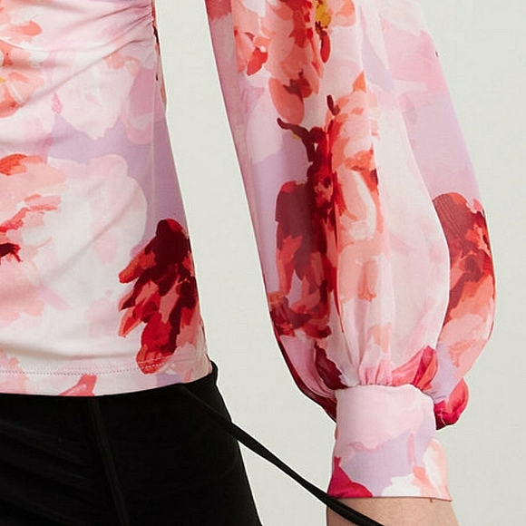 Joseph Ribkoff floral print top - Picture 4 of 4